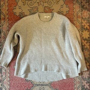 Madewell Light Gray Crew Neck Sweater